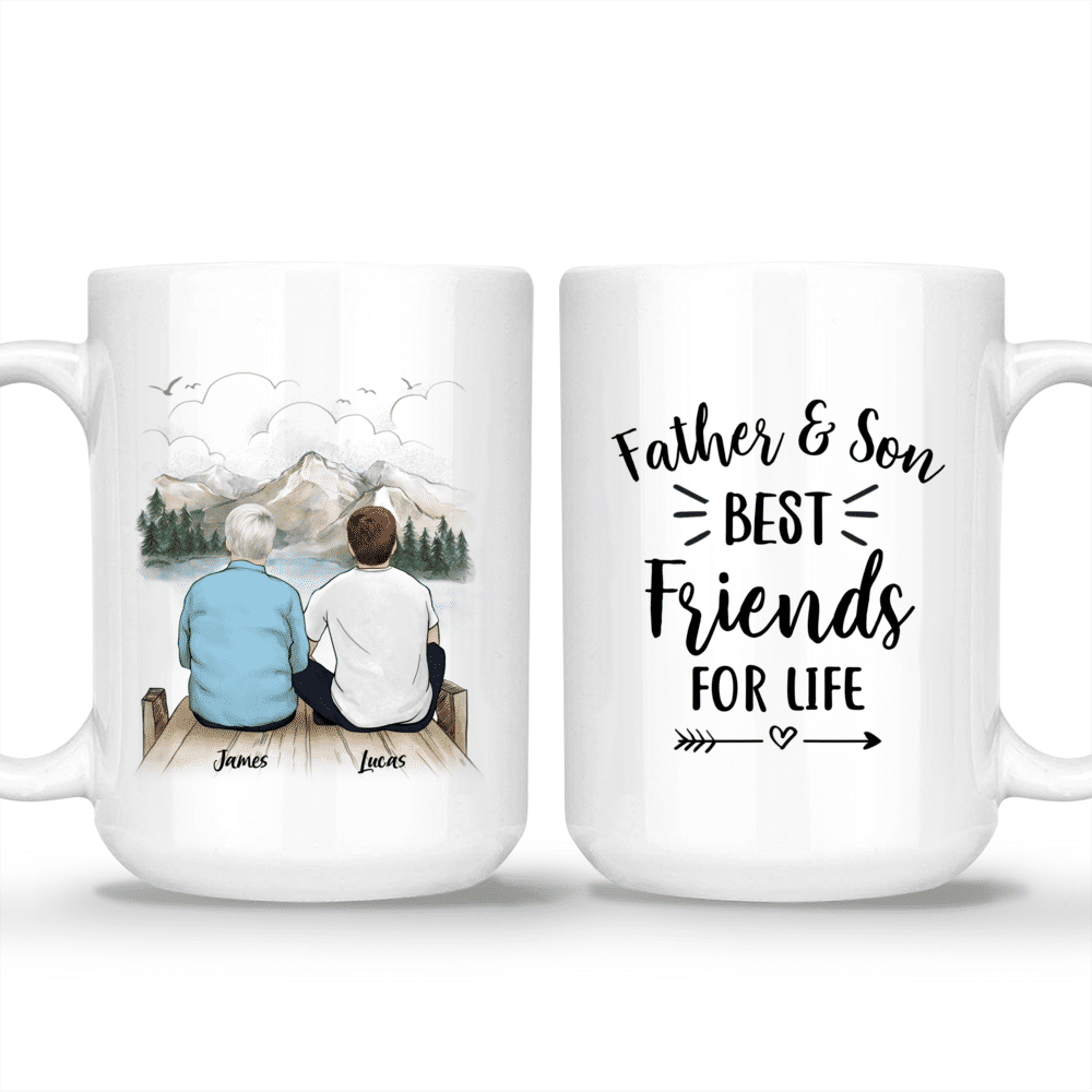 Father And Son - Father And Son Best Friends For Life | Personalized Mugs_3