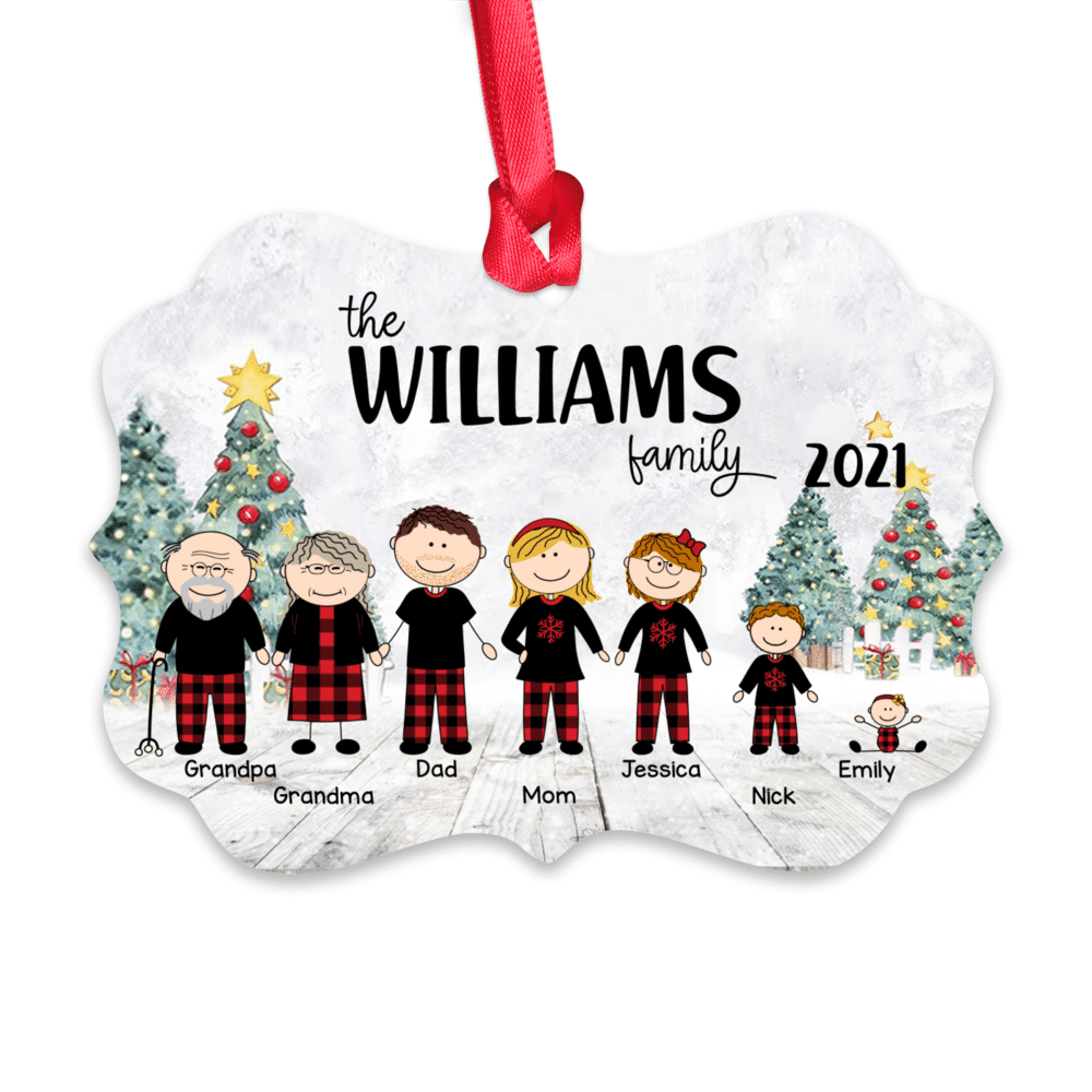 Family Ornament - The [Custom Name] Family - 2024 - Personalized Ornament_1