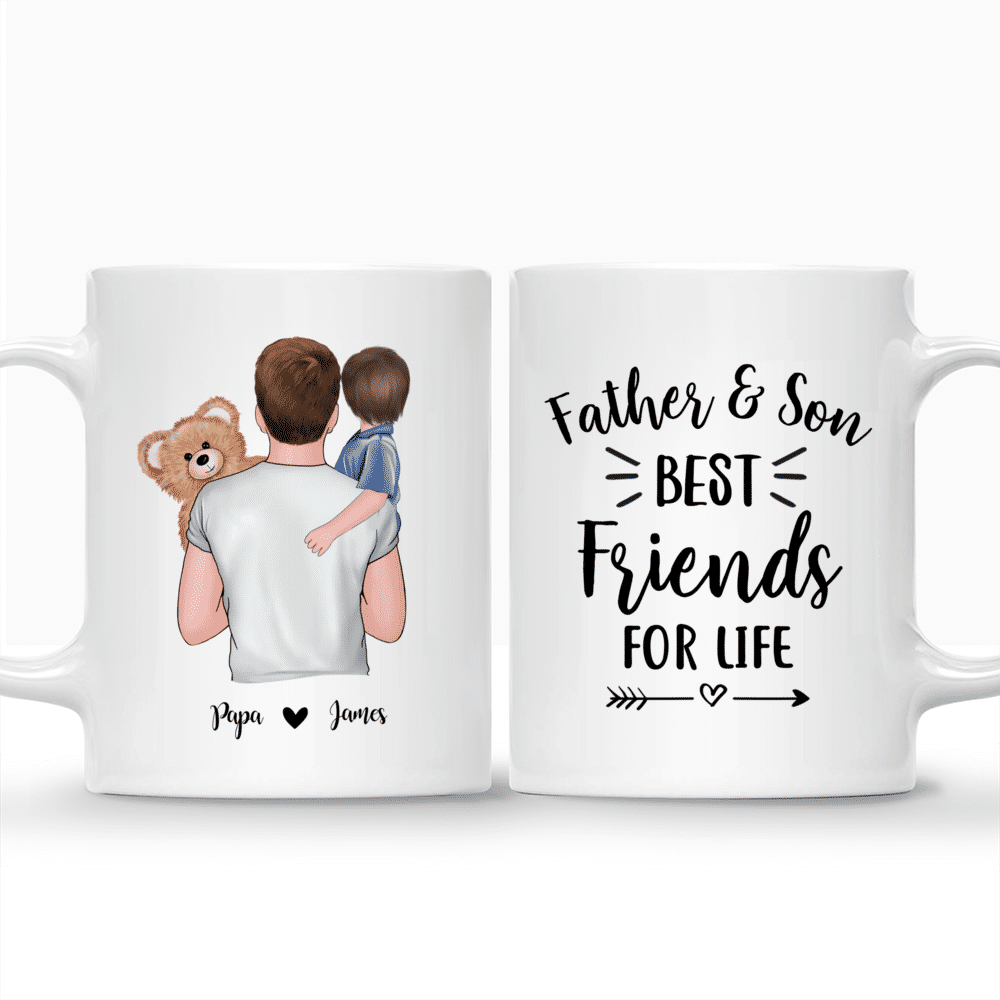 Father & Son Custom Cups - Father And Son Best Friends For Life_3