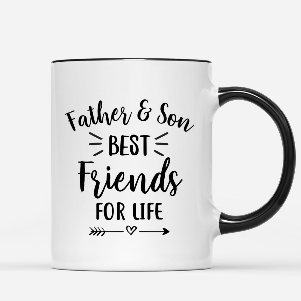 Father & Son Custom Cups - Father And Son Best Friends For Life_2