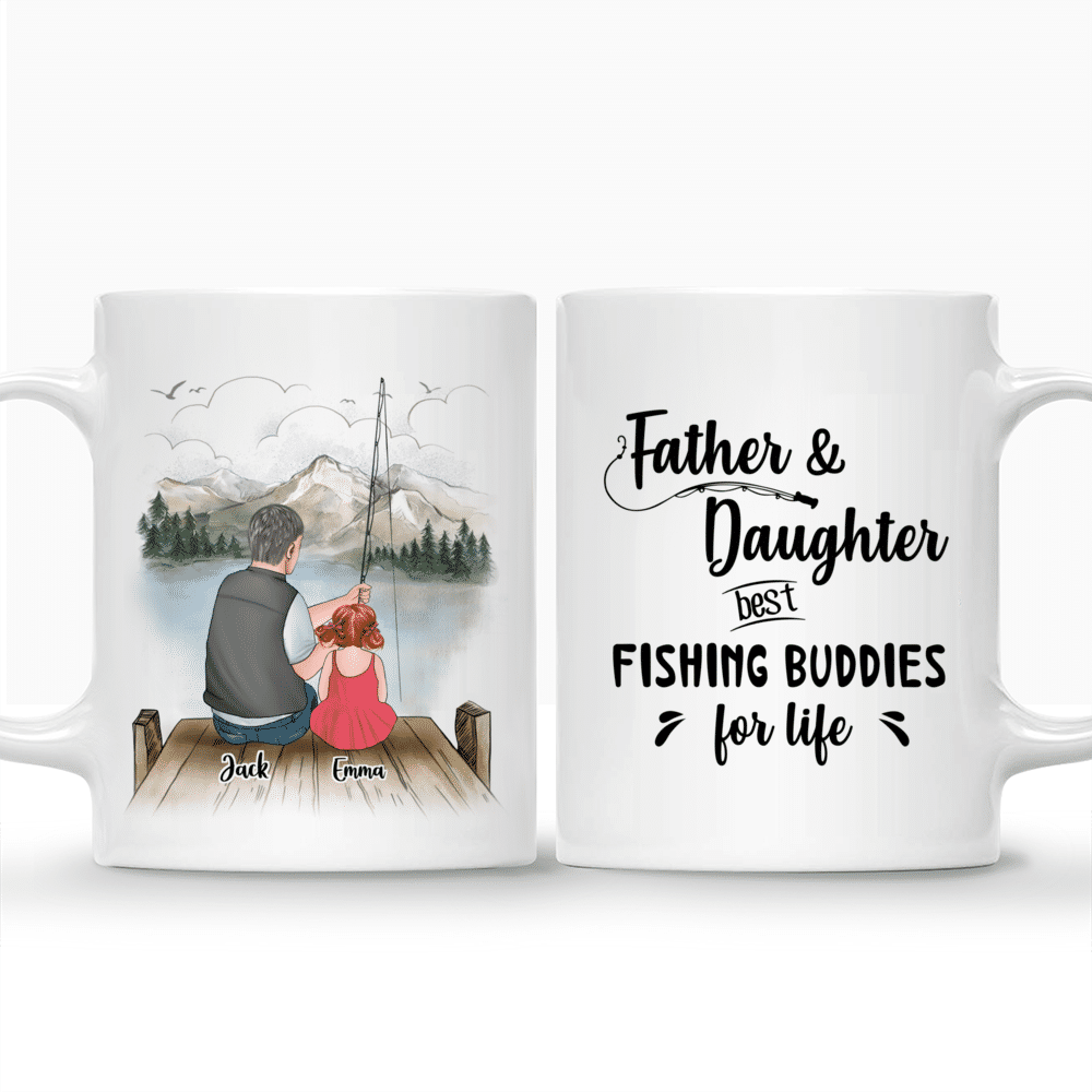 Gossby  Father & Daughter Personalized Mugs - Best Fishing Buddies For Life