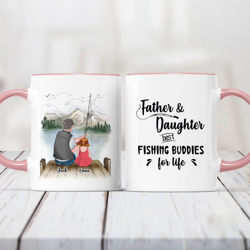 Gossby  Father & Daughter Personalized Mugs - Best Fishing