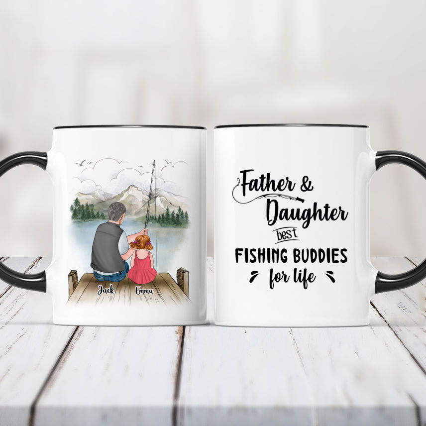 Fishing dad and kid - Father & Daughter - Best Fishing Buddies For Life