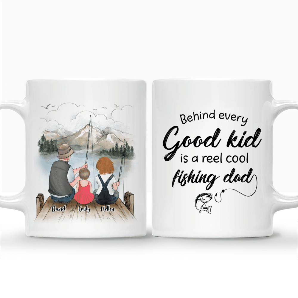 Fishing dad and kid - Behind every good kid is a reel cool fishing dad_3