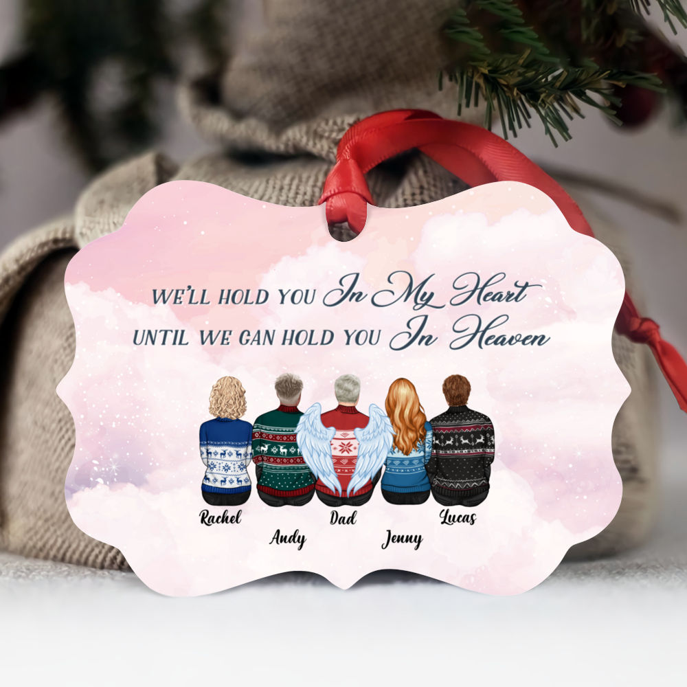 Heaven ORN - I'll Hold You in My Heart Until I Can Hold You in Heaven (9422) - Personalized Ornament