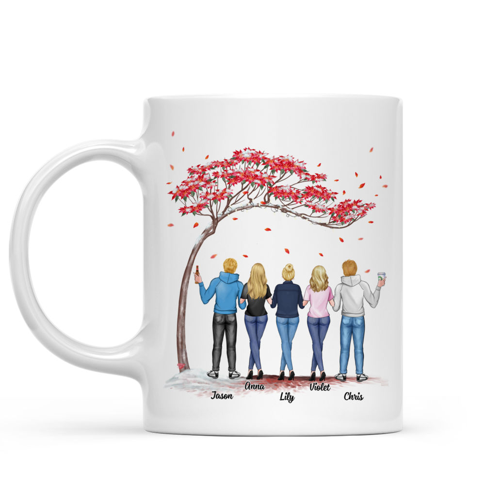 Personalized Mug - Christmas - Bro&Sis - Side by side or miles apart brother and sister will always be connected by heart (8520)_2