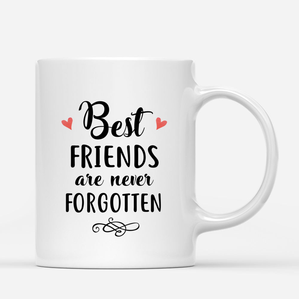 Personalized Mug - Girl and Cats - Best Friends Are Never Forgotten_2