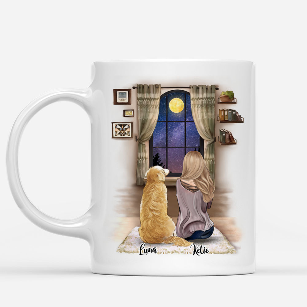 Personalized Mug - Girl and Dogs - Life Is Better With Dogs. VS2_1