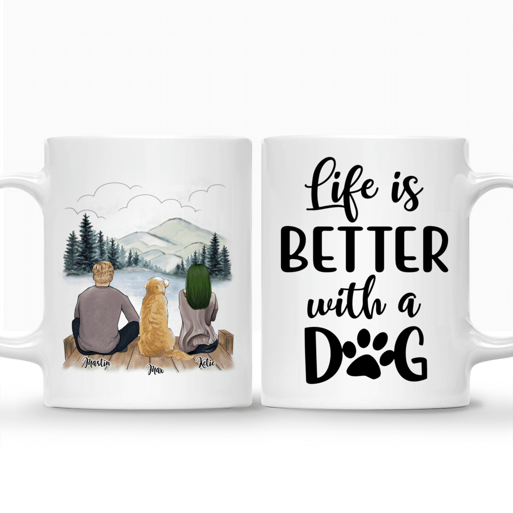 Personalized mug - Life Is Better With A Dog custom mug | Gossby_3