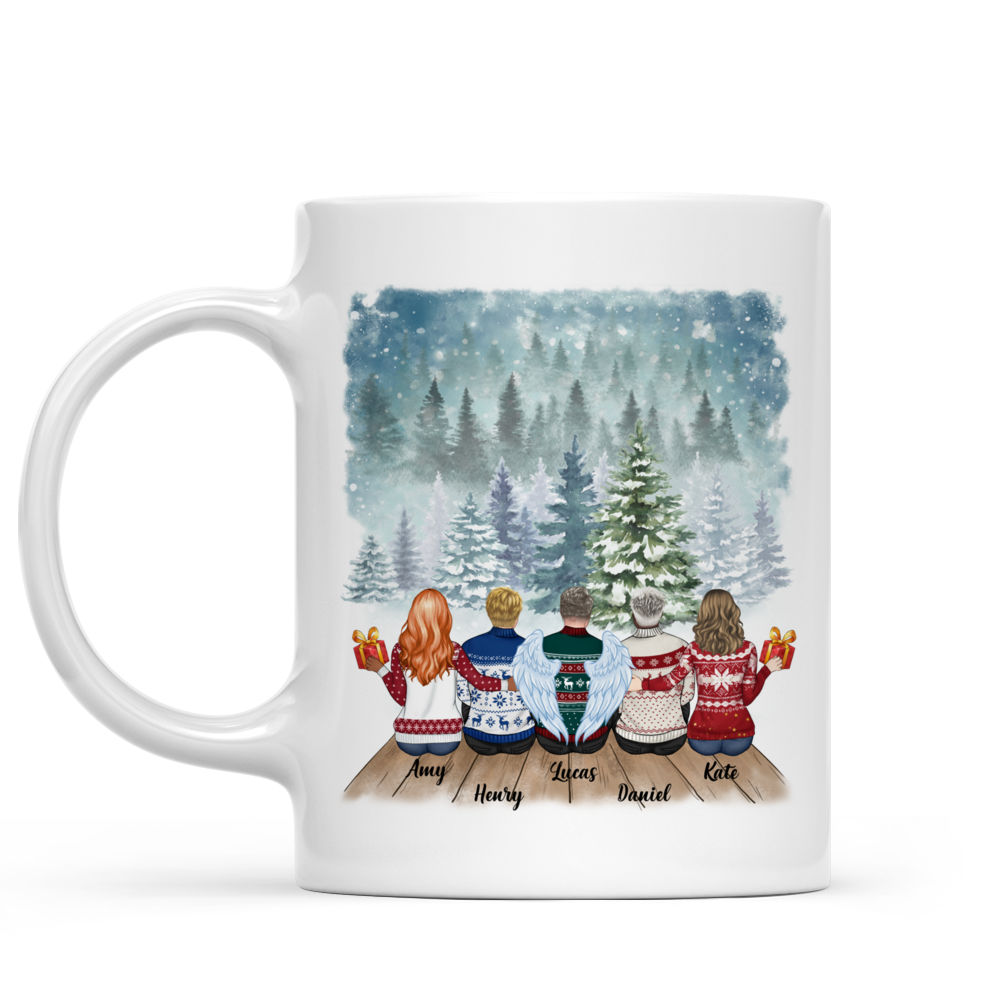 Personalized Mug - Up to 8p - Brothers & Sisters Forever Linked Together - Christmas Gifts For Sisters, Brothers, Family Members, Christmas Mug_1