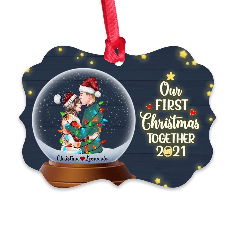 Personalized Ornament - Christmas Couple - Our First Christmas Together 2021_1