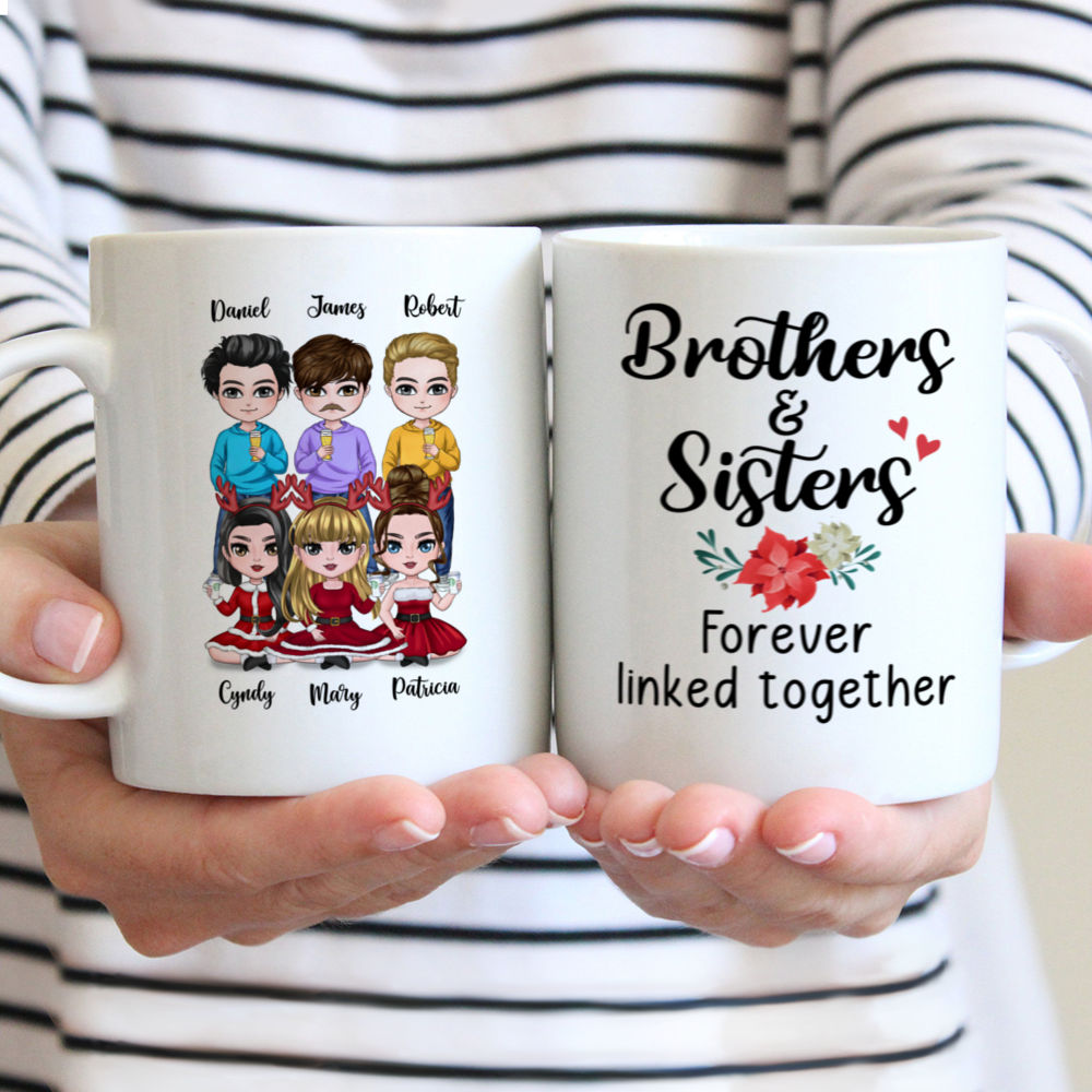 Personalized Bro & Sis Mug - Brother and Sister, Together as Friends