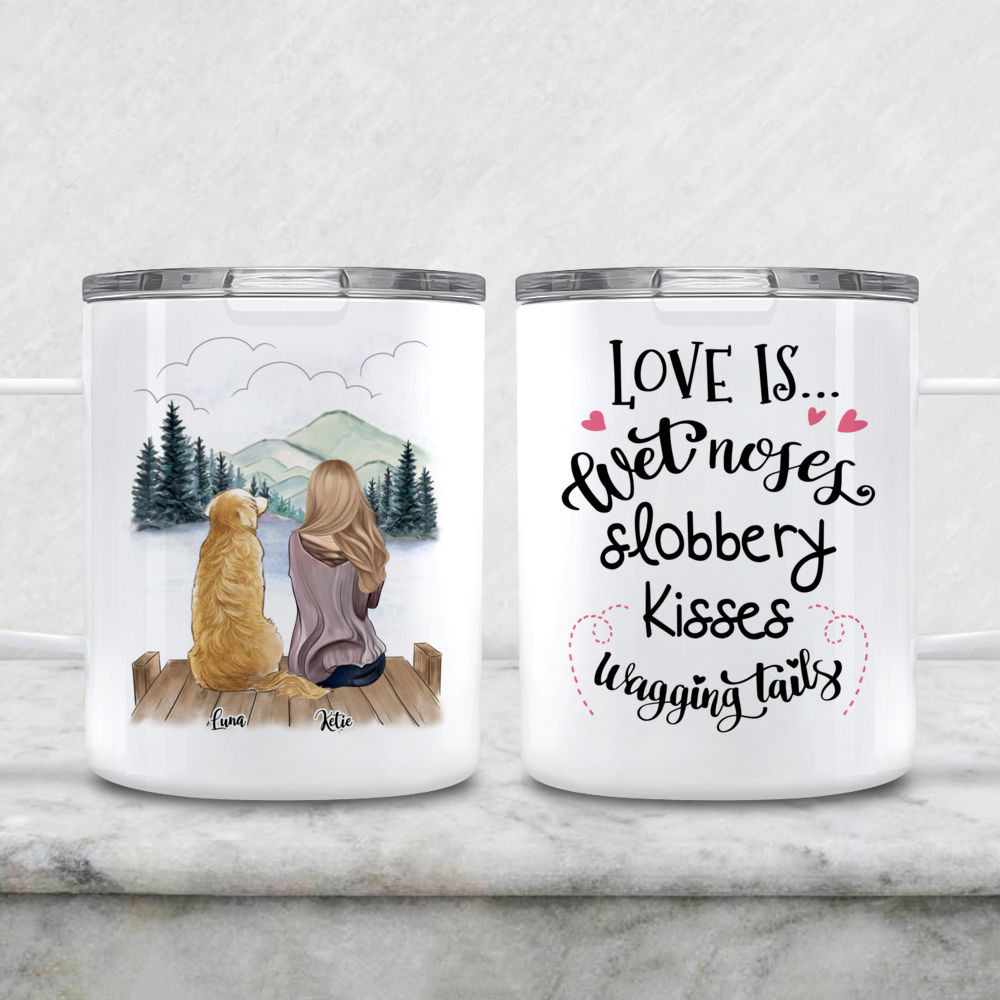 Personalized Mug - Love is wet noses slobbery kisses wagging tails mug