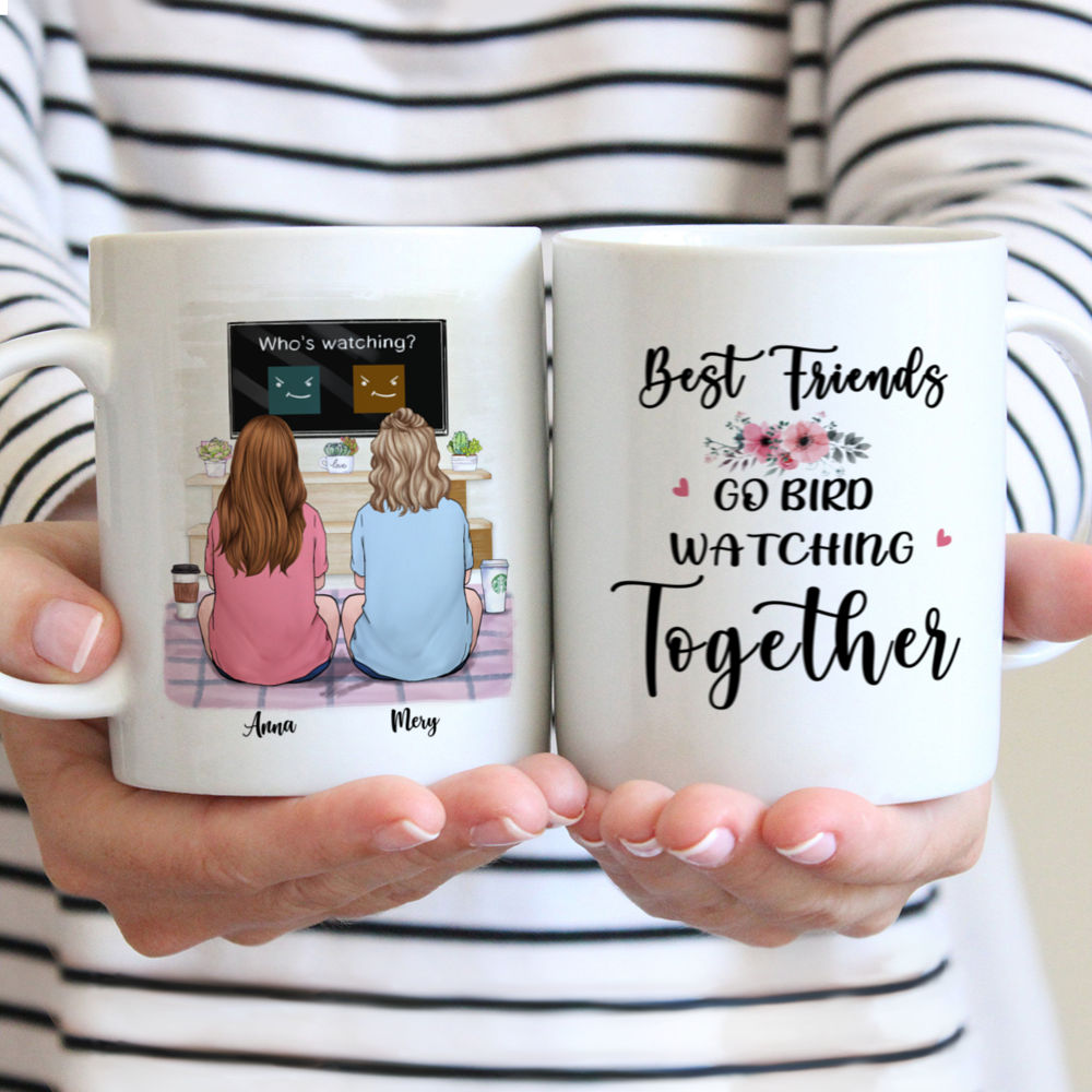 Personalized Mug - Watch Together - Best Friends Go Bird Watching Together