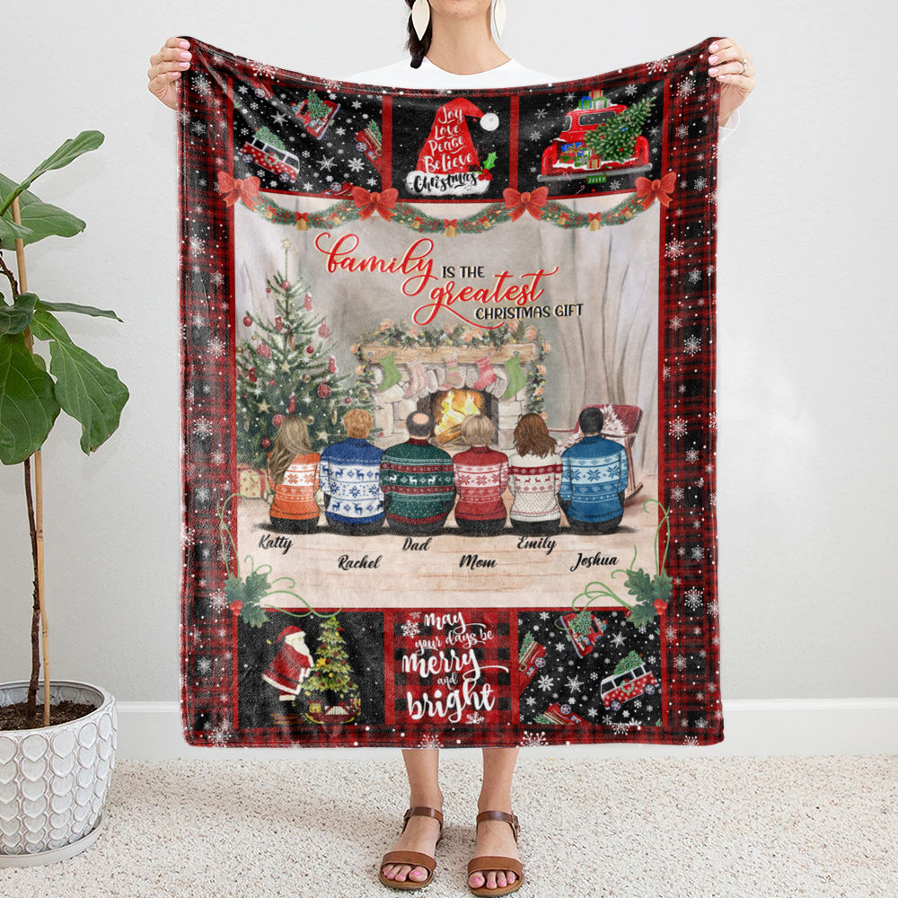Personalized Friends Movie Series Gifts Christmas Blanket - Jolly Family  Gifts