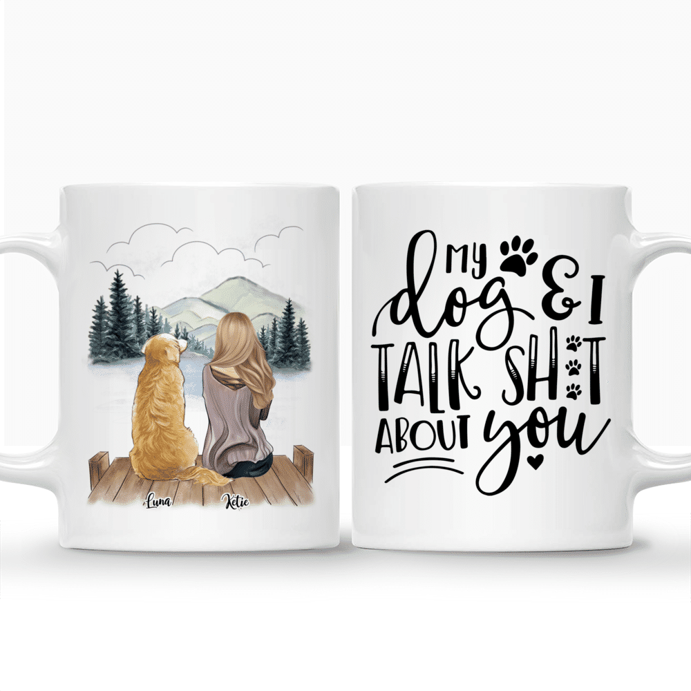 Girl and Dogs - My dog & I... - Personalized Mug_3