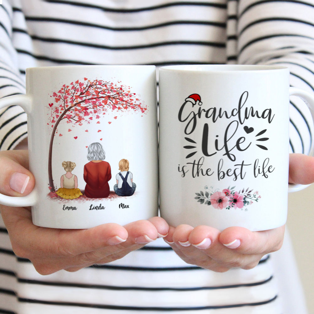 Grandma mug, Personalized mug with names, Grandmother gifts, Mothers d –  LisbonBlue