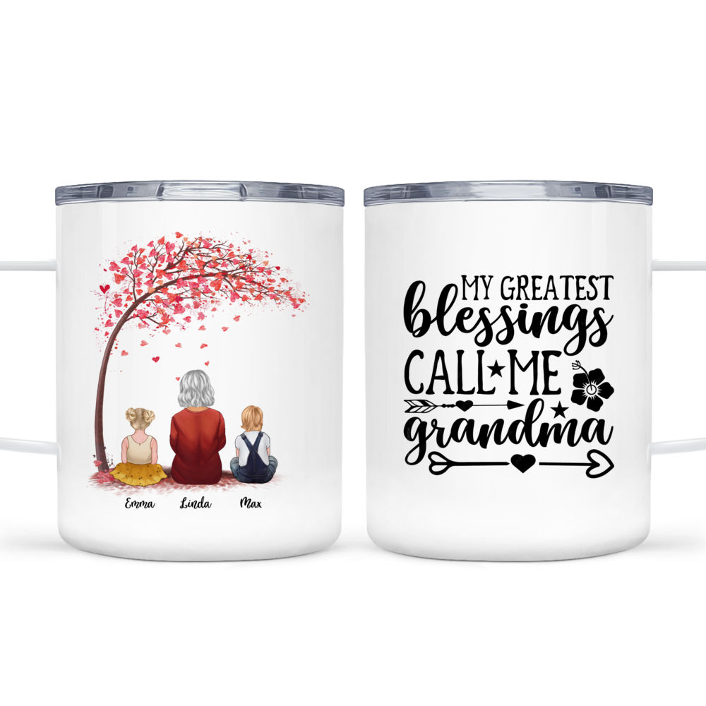 My Greatest Blessings Call Me Personalized 14 oz. Commuter Travel Mug For  Him