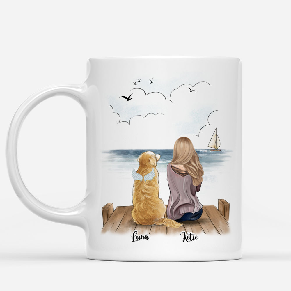 Personalized Mugs - Dogs leave paw prints on your heart mug | Gossby_1