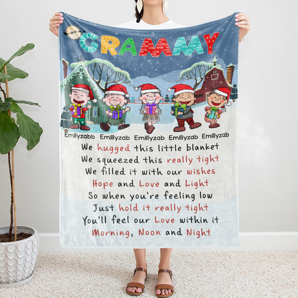 Mom Blanket Mom Gift Christmas Gift for Mom Personalized Mom Blanket  personalized Blanket gifts for Grandma Blanket Grandma Gift 