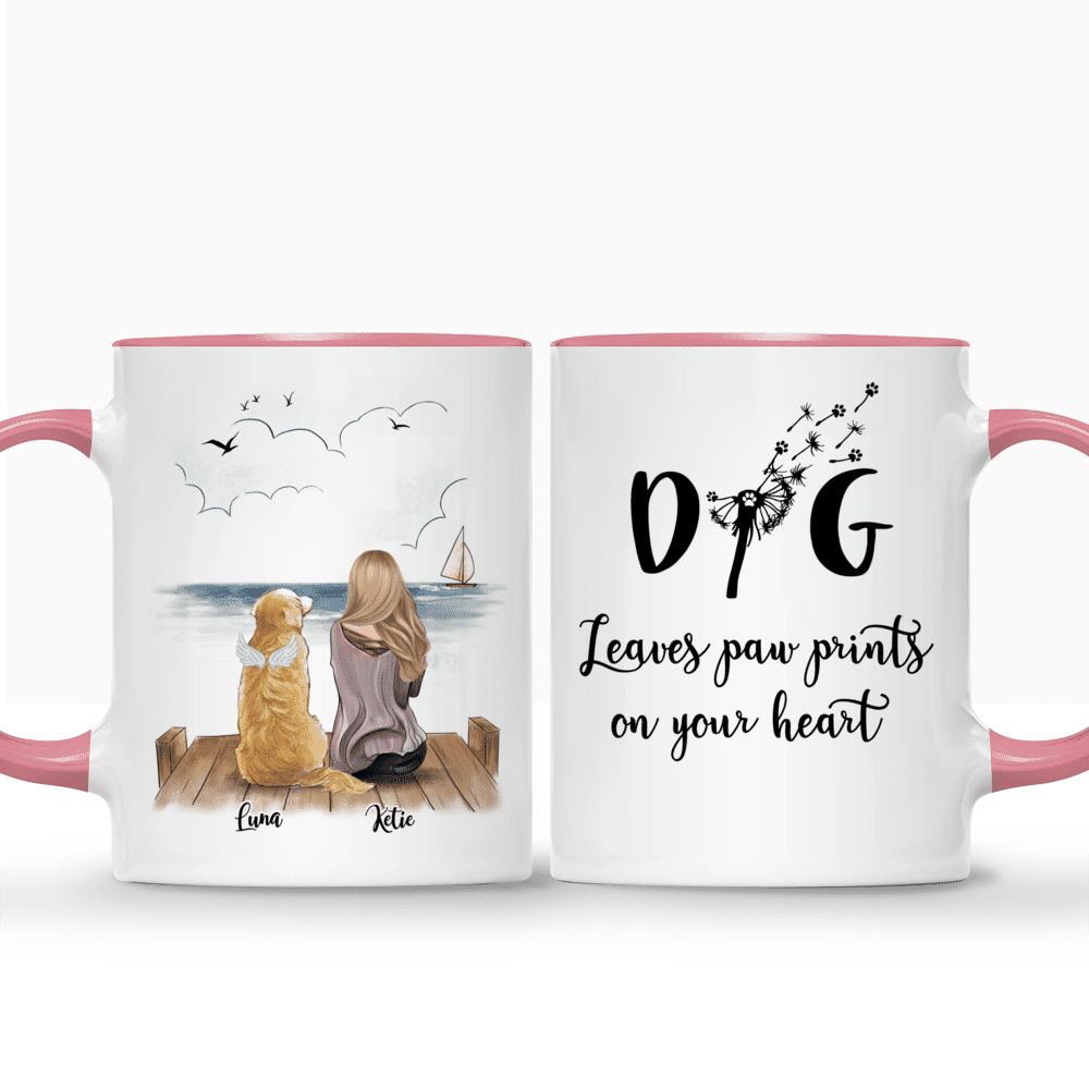 Personalized Mug - Girl and Dogs - Best dog mom ever (O)