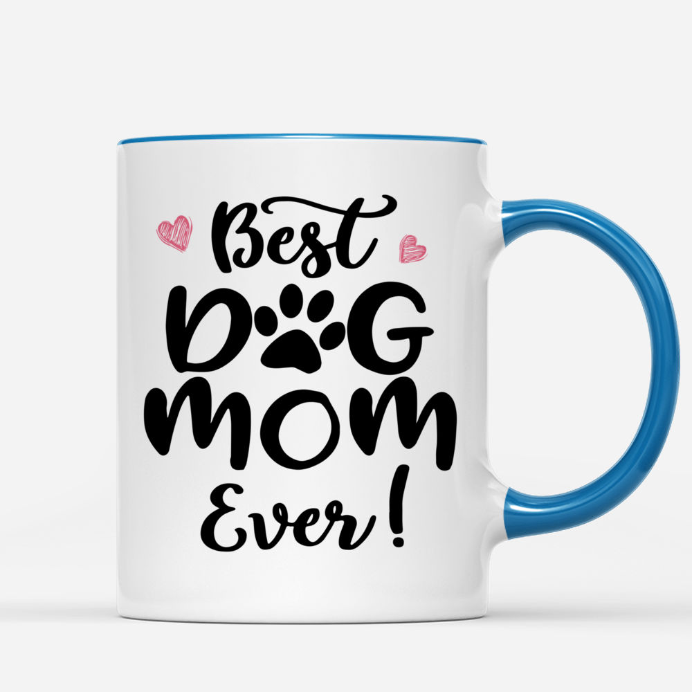 Personalized Mug - Girl and Dogs - Best dog mom ever (O)