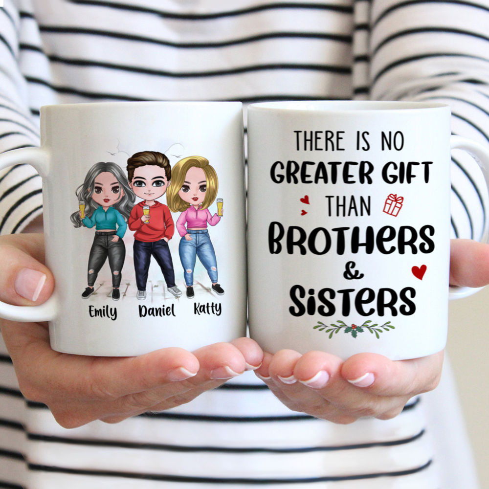 Personalized Mug - Brothers & Sisters - There Is No Greater Gift Than Brothers & Sisters