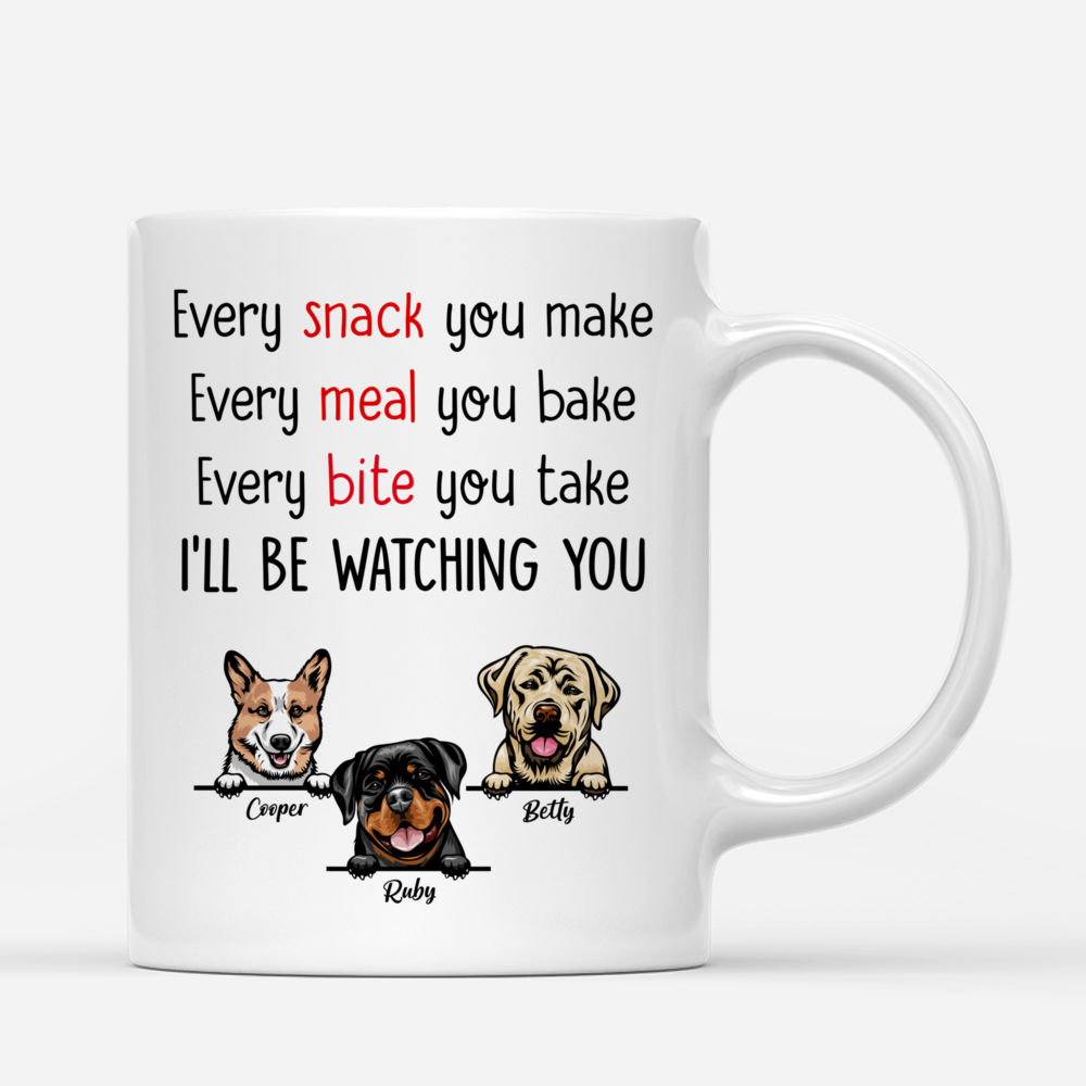 Personalized Dog Mug - Every Snack You Make, Every Bite You Take_1