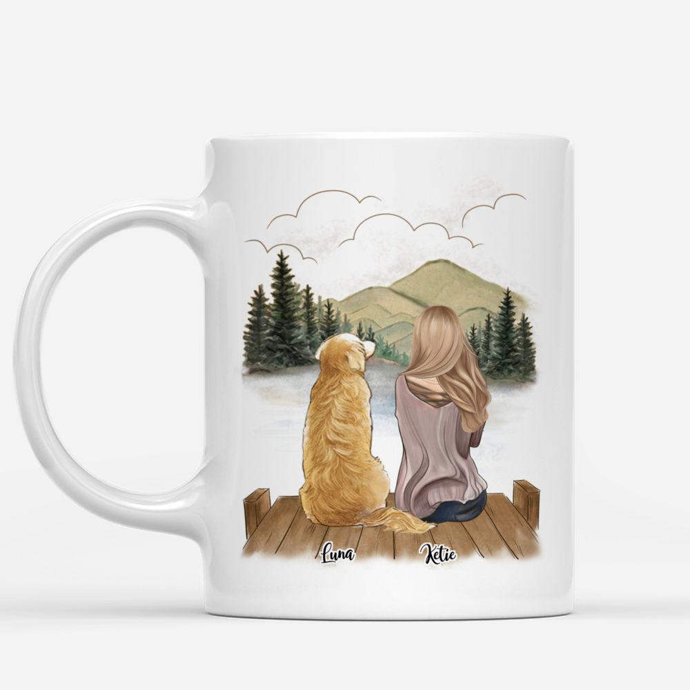 Personalized Mug - Girl and Dogs - And they lived happily ever after._1