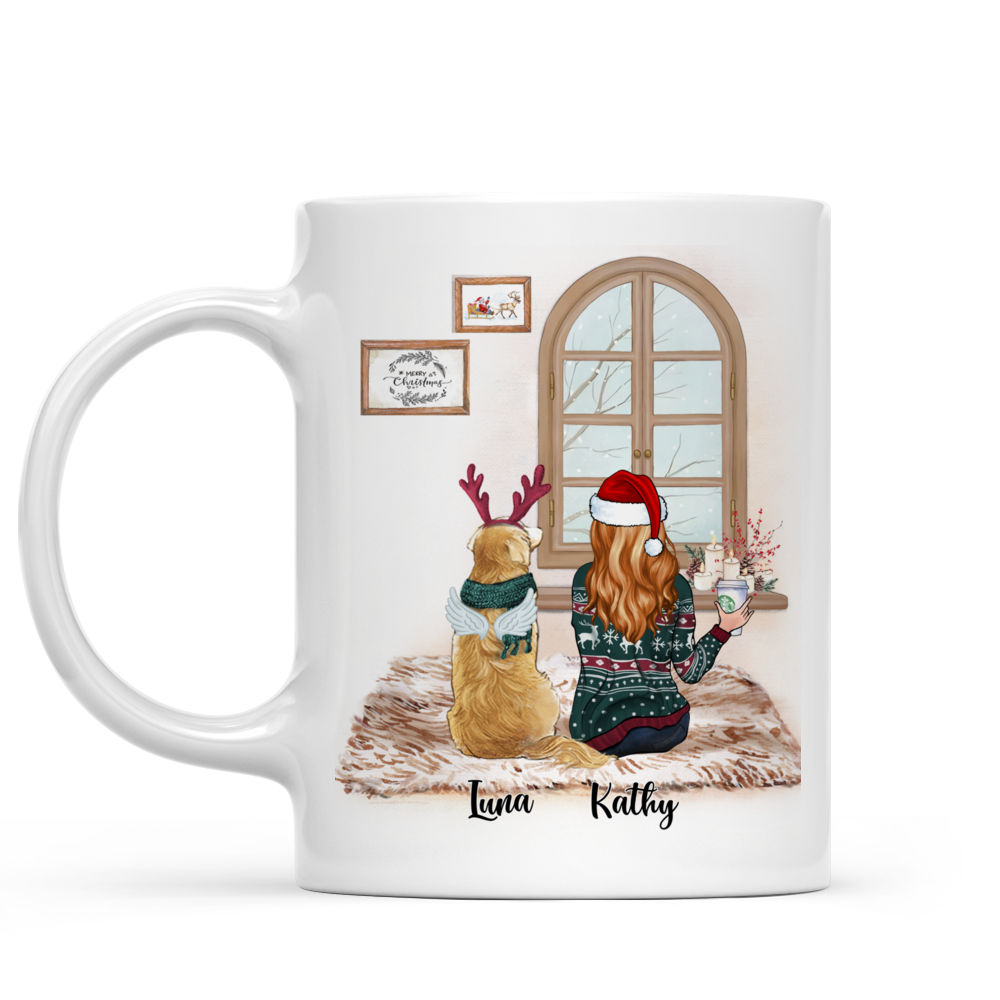 Personalized Mug - Girl and Dogs Christmas - I loved you your whole life, I'll miss you the rest of mine (9904)_1