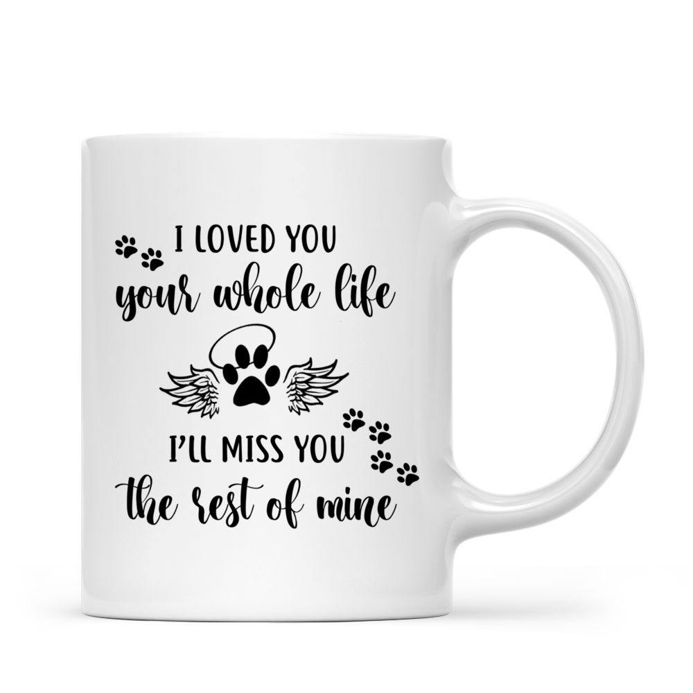 Personalized Mug - Girl and Dogs Christmas - I loved you your whole life, I'll miss you the rest of mine (9904)_2