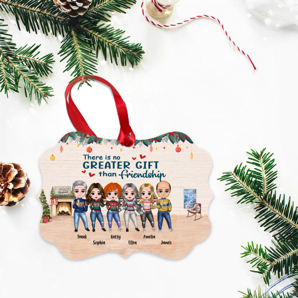 Personalized Ornament - Christmas 2021 - There is no Greater Gift than Friendship_2