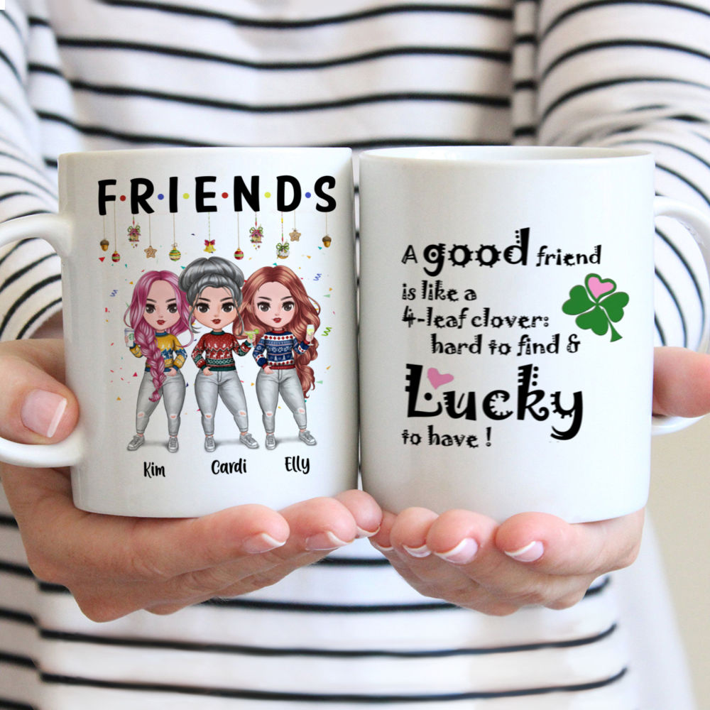 Personalized Mug - Up to 5 Girls - Besties Mug - Si Les Bons Amis Sont  Difficiles À Trouver