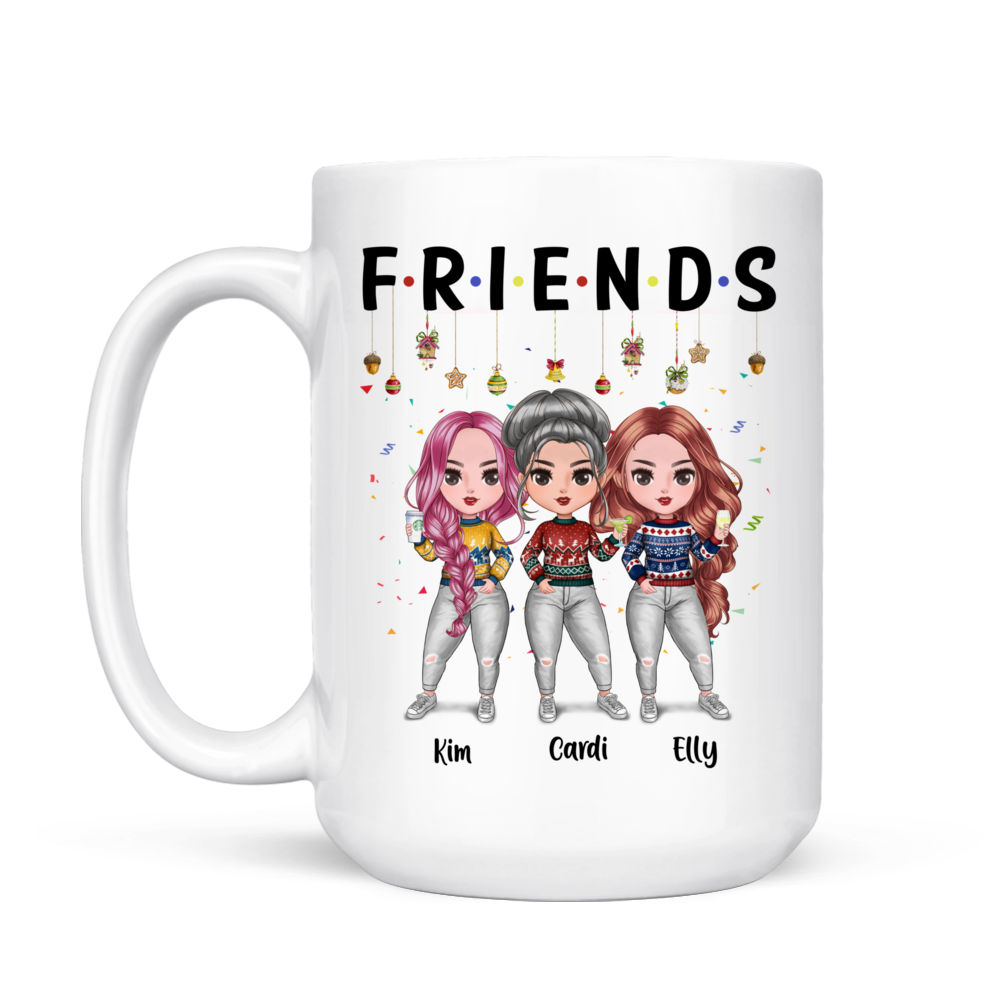 Friends mug, Chibi friends mug, Friends serie tv show, 15 oz mug, Perfect  gift, Gift for him, Gift for her