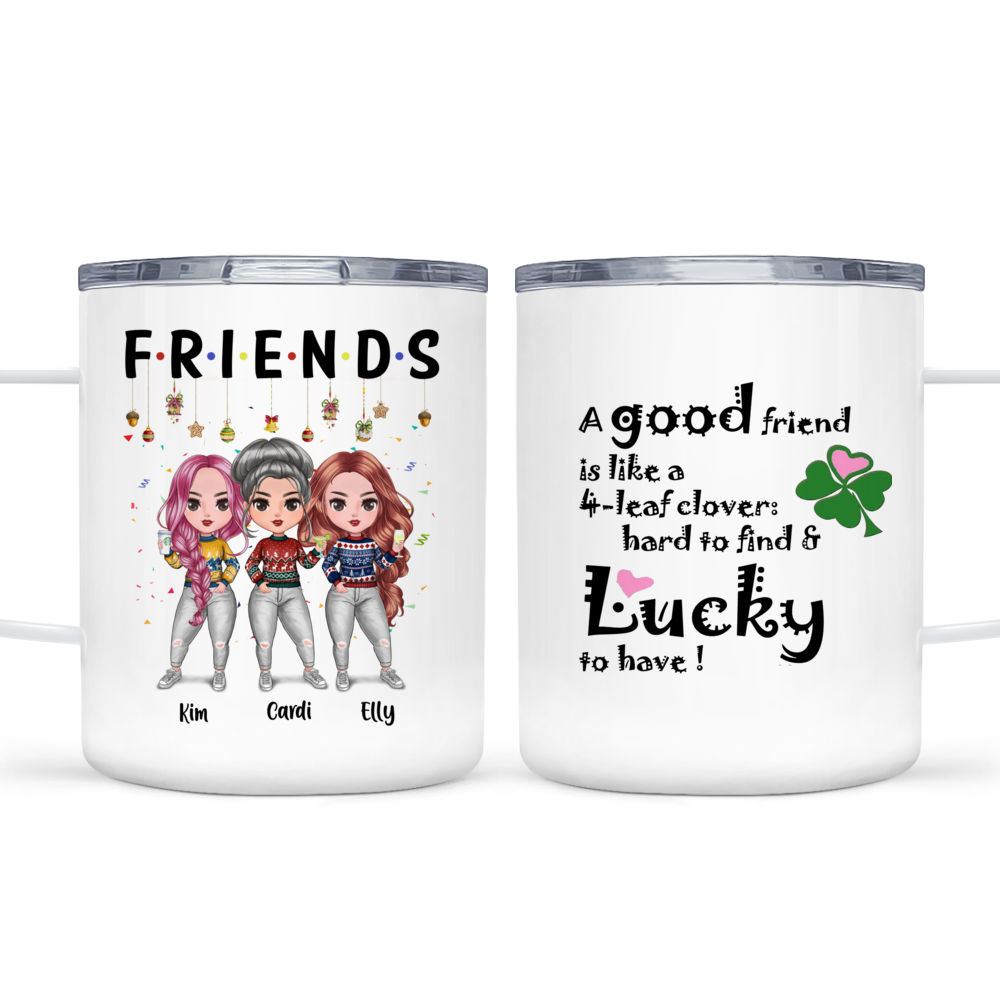 A Best Friend Is Like A Four Leaf, Personalized Tumbler