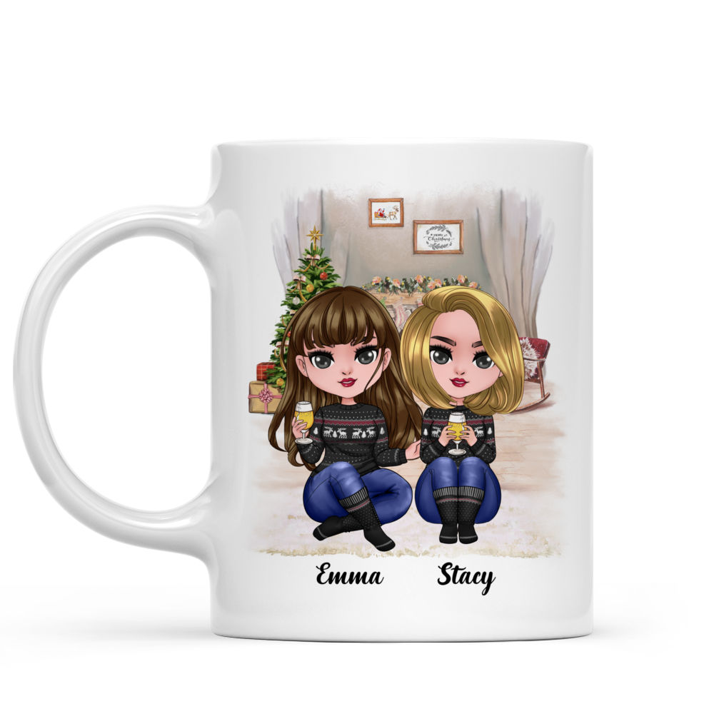 Doll Sister Mug - Besties Forever - Up to 5 Ladies - Personalized Mug_1