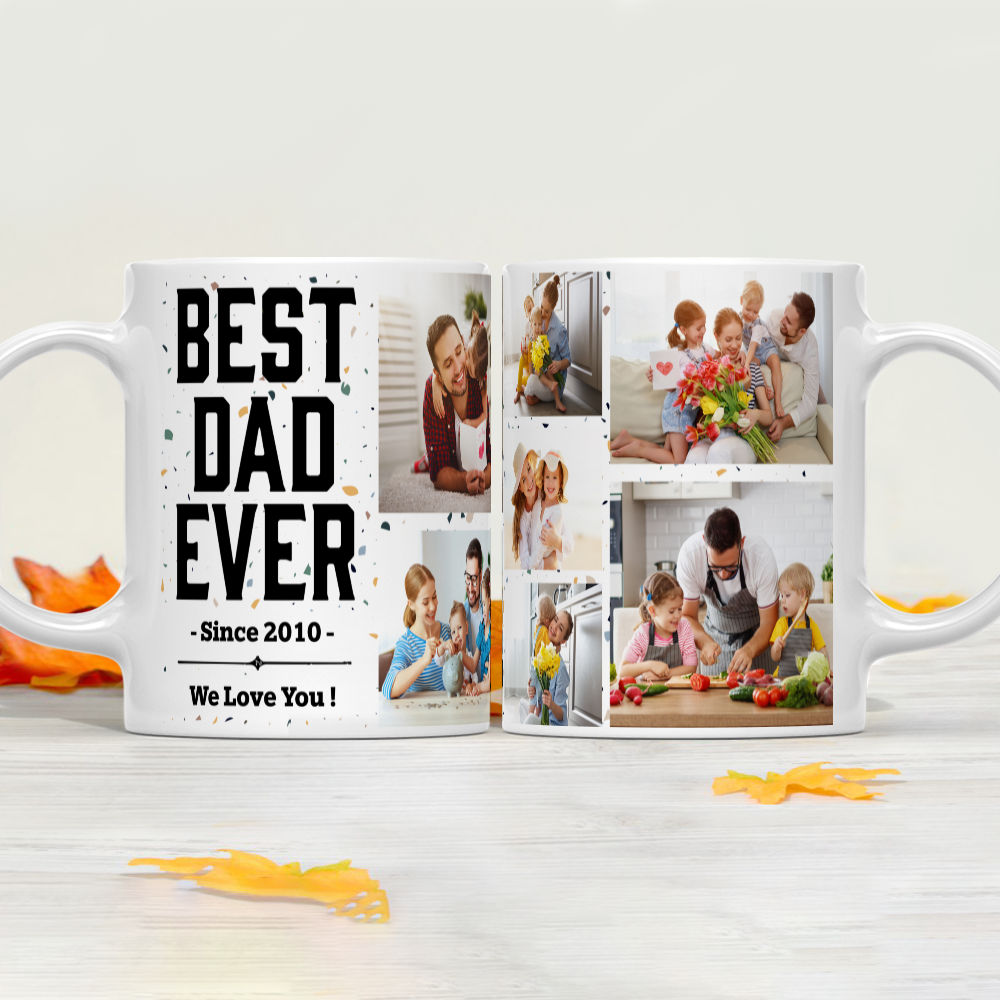 Personalized Fish Happy Father's Day Mug Holy Mackerel Cup Bass Fishing Dad