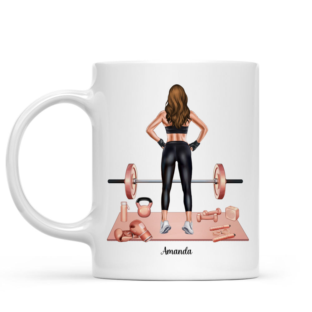 Personalized Mug - Sore Today Strong Tomorrow (Gym Girl - Ver 2)