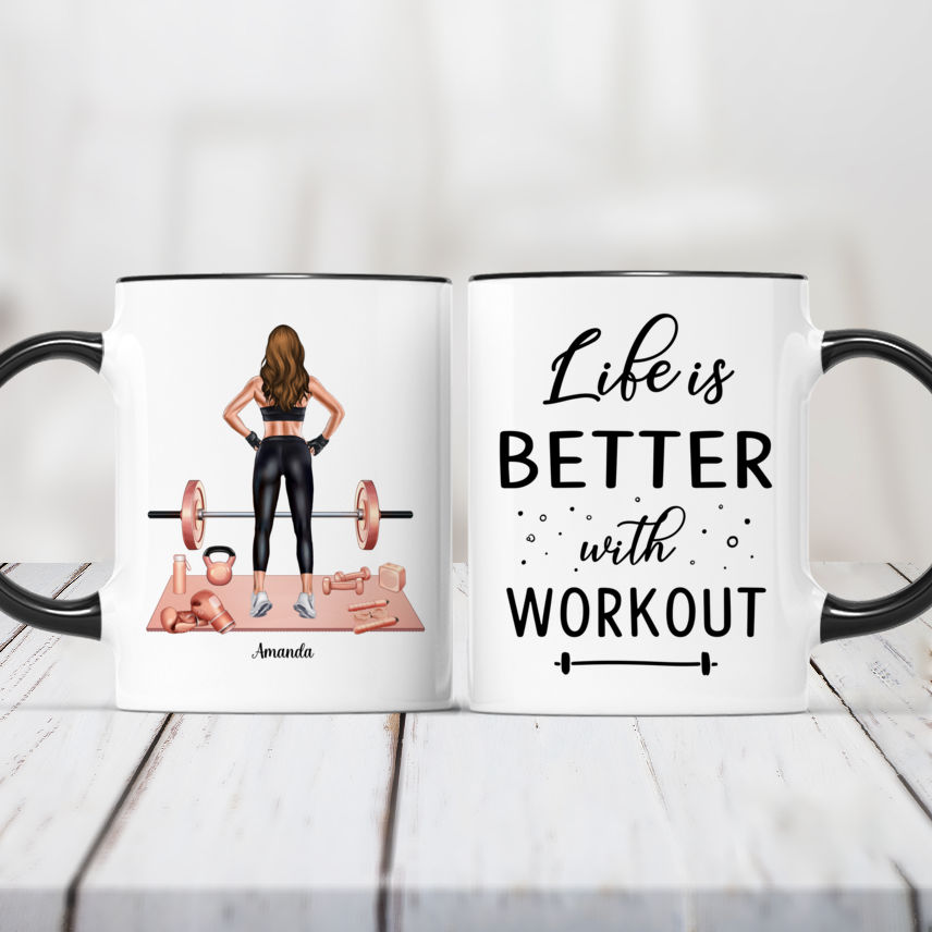 That's What I do I Go To The Gym I Drink Coffee - Gym - Mug