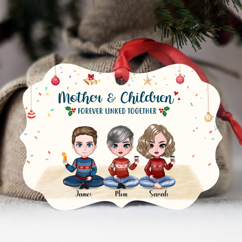 Mother and Children - Xmas Ornament - Mother And Children Forever Linked  Together