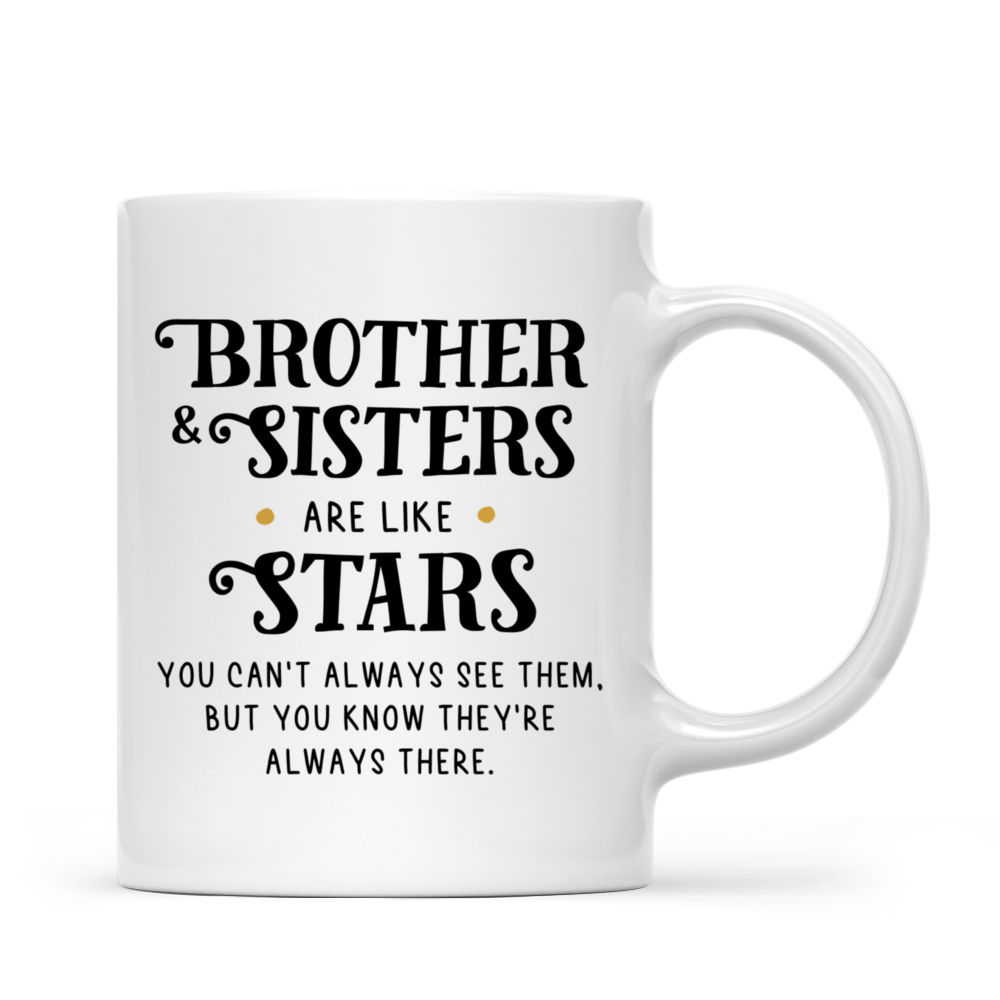 Personalized Mug - Comic Gang - Brother And Sisters Are Like Stars_2