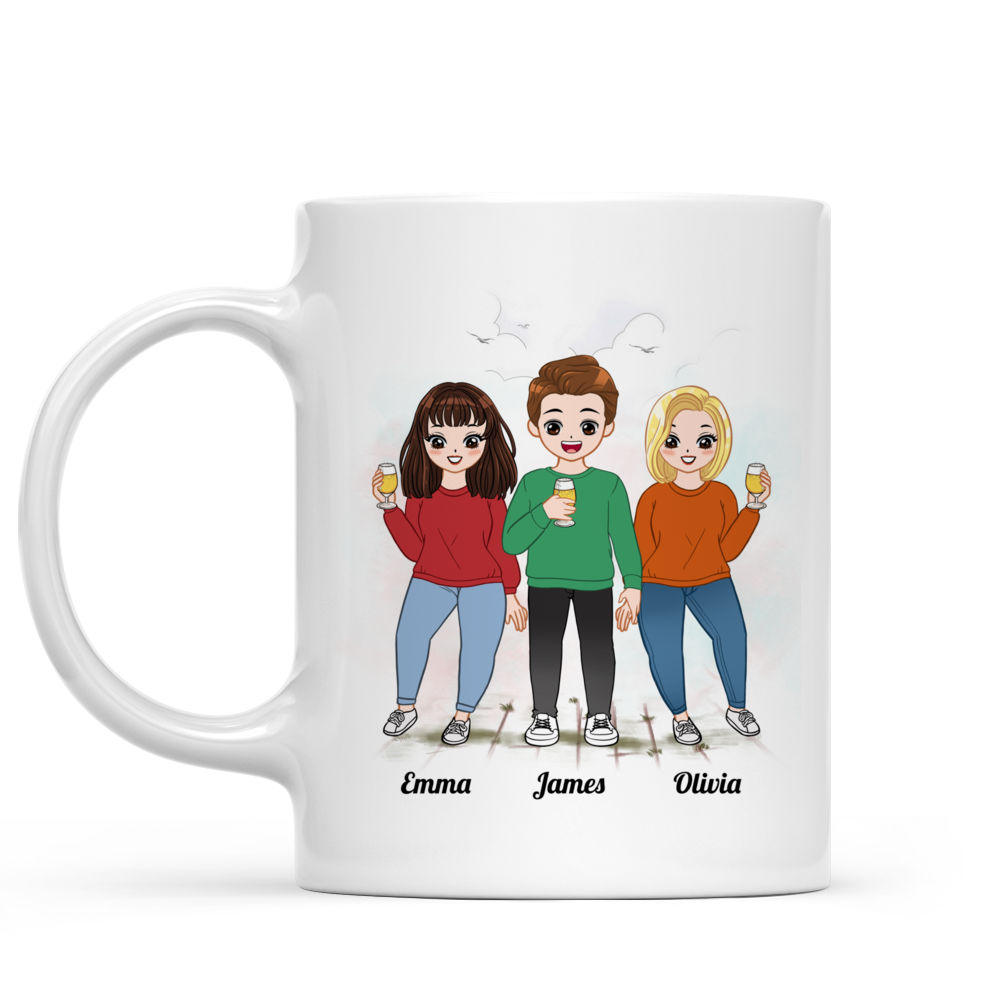 Personalized Mug - Comic Gang - We'll Be Friends Until We're Old And Senile, Then We'll Be New Best Friends_1