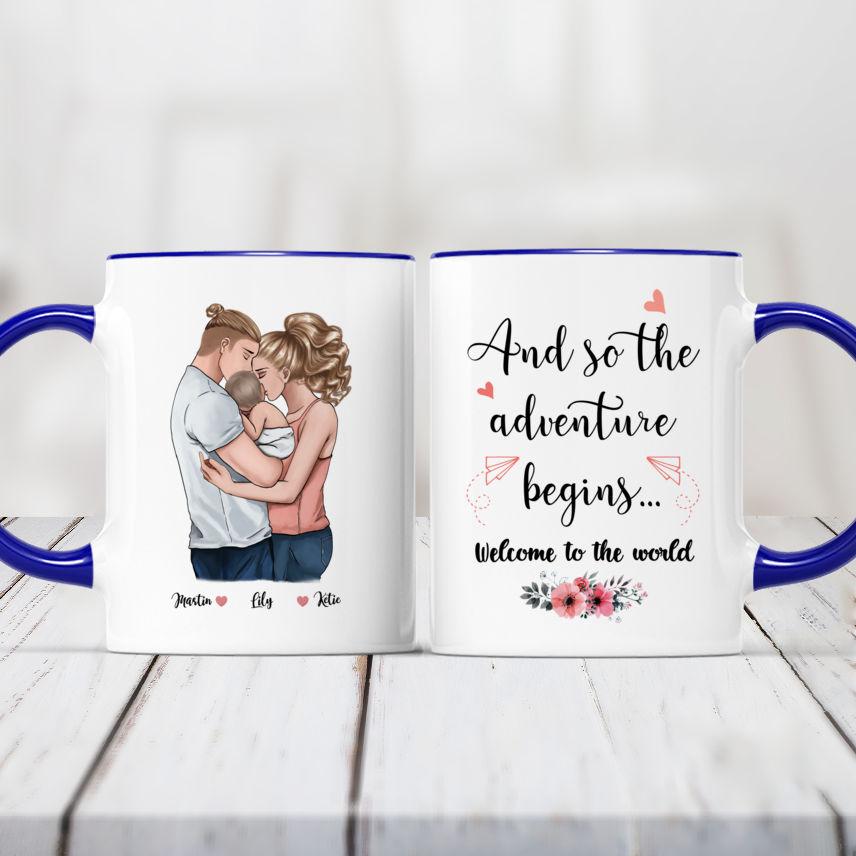 Family Customized Mug - And so the adventure begins...