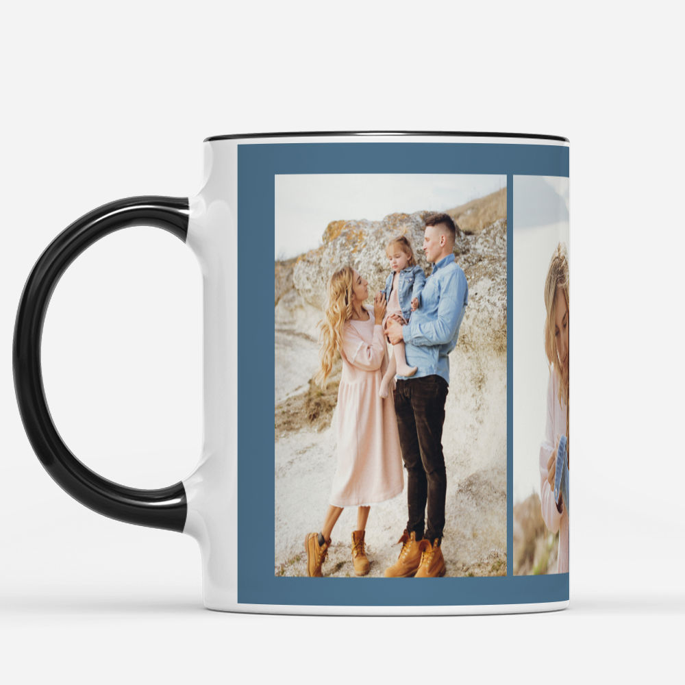 Photo Mug - Photo Mug - Family - Gallery of Four - Gift For Family, Christmas Gifts for Family, Couple Photo Gifts