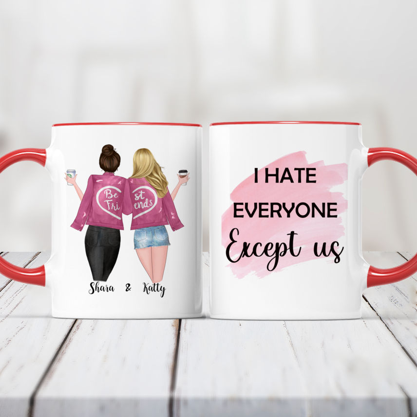 Crazy Corner Happiness is insulting your best friend Magic Mug (330 ML)