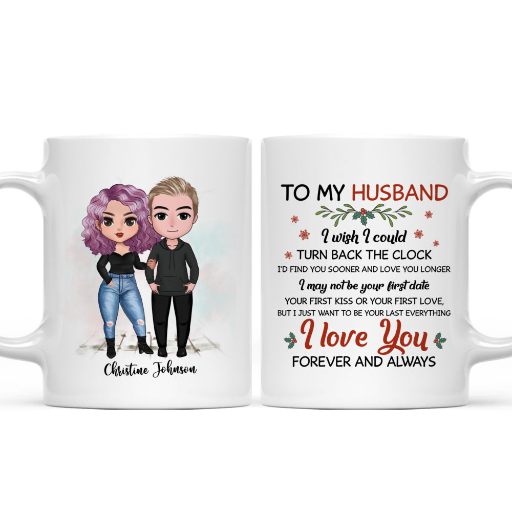 Mr. and Mrs. Cup Personalized Valentines Day Gift Hubby and 