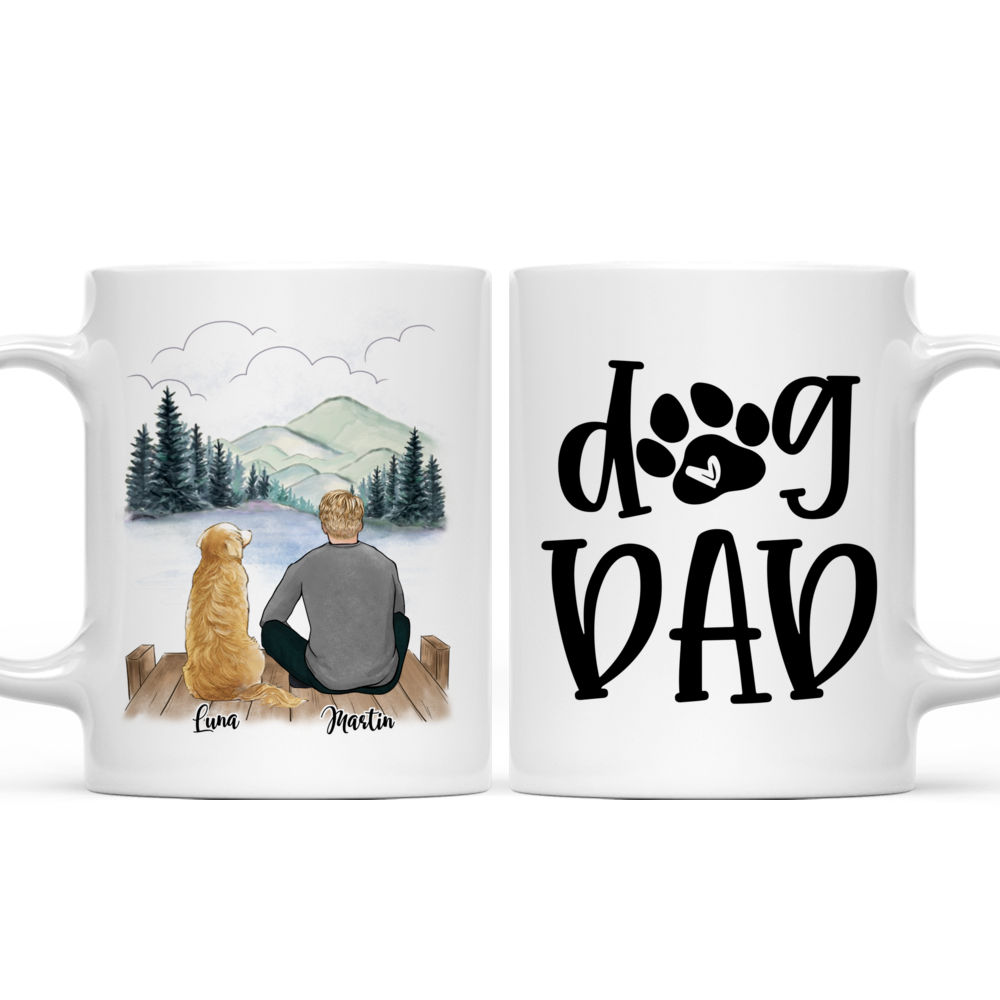 Personalized Mug - Man and Dogs - Dog Dad (D-ollection)_3