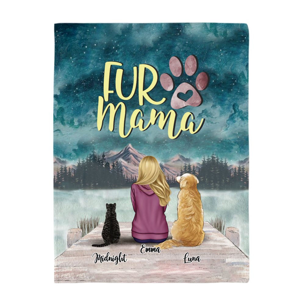 Personalized Blanket - FurReal Blanket - Man/Women, Dog and Cat - Fur Mama (D-ollection)_2