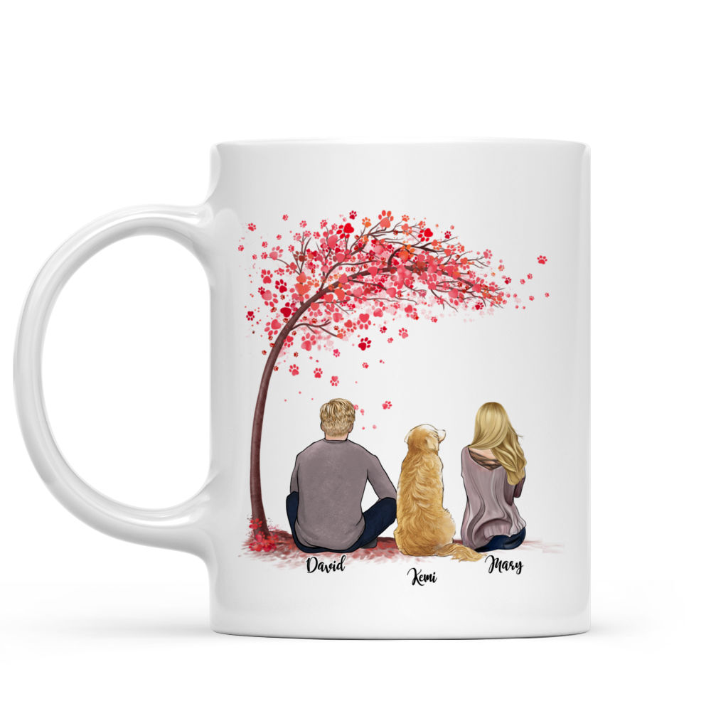 Personalized Mug - Girl and Dogs - Couple and Dog- You Me and The Dog BG option - Couple Gifts, Dog Lover Gifts, Christmas Gifts For Couple_1