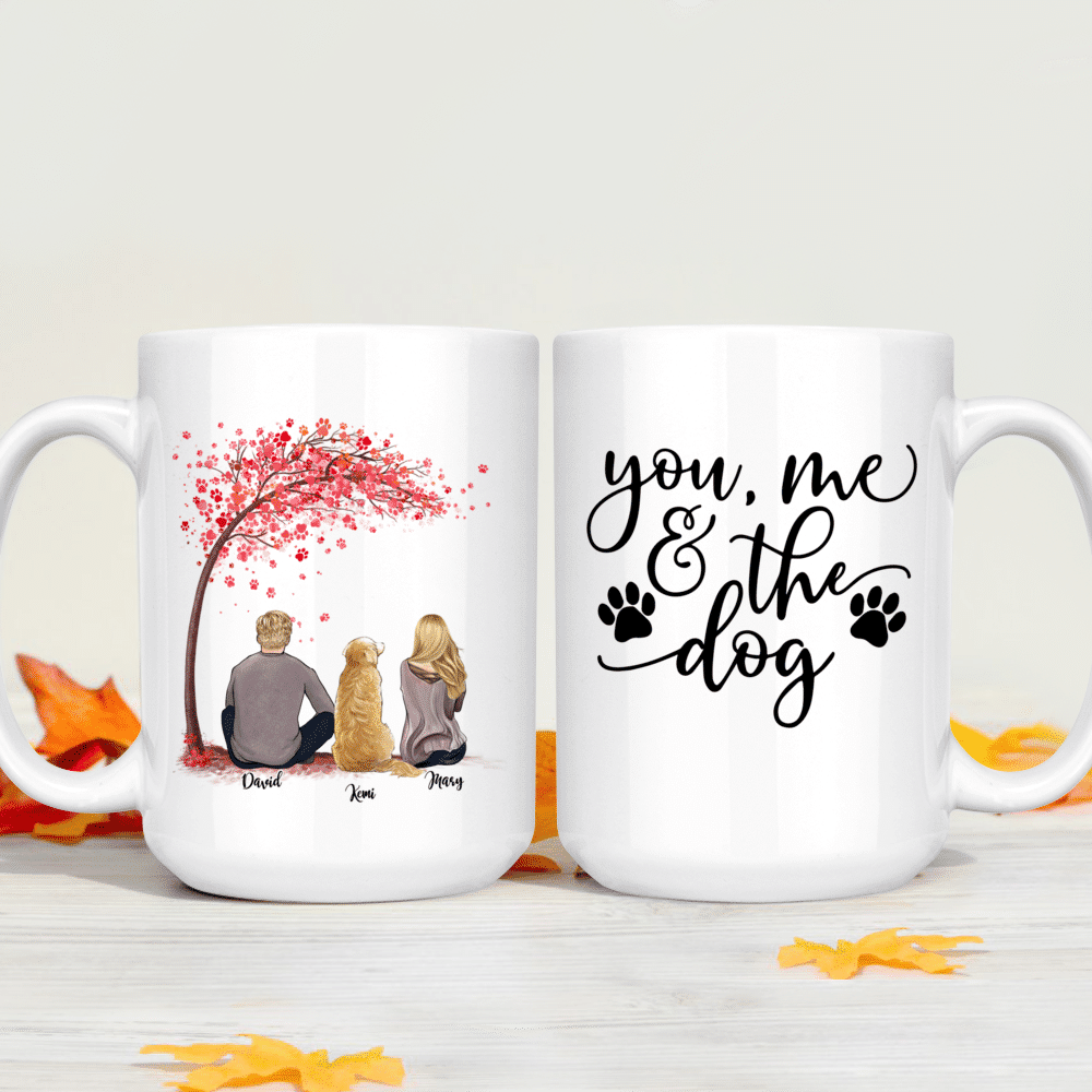 Gossby Personalized Dog Mom Mug - Life is Better with a Dog (Girl - Dog -  Pink Tree) - 11oz, 15oz Do…See more Gossby Personalized Dog Mom Mug - Life